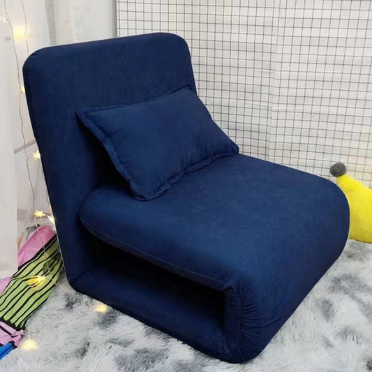 Luxury Sleeping Armchair Blue - Foldable with cushion - Armchair - Lounge chair - Chair bed - Small sofa bed - Small sleeper sofa - Guest bed - Guest chair - Lounge - Bedroom - Living room - Nursery - Trendy