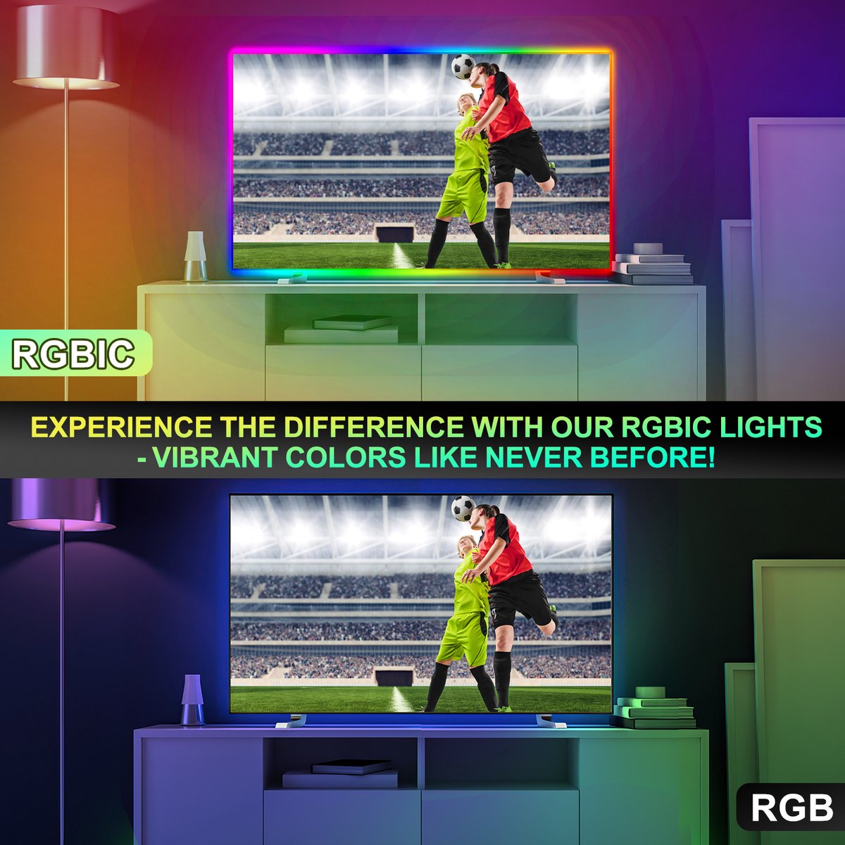 Neon LED Strip RGBIC 10 (2x5m) Meter - 3535 Lichtstrip IP65 Voor Buiten LED Verlichting - Met App En Afstandsbediening - Smart LED-strip - Volledig Dimbaar - Compatibel met Google Home, Amazon Alexa En Siri