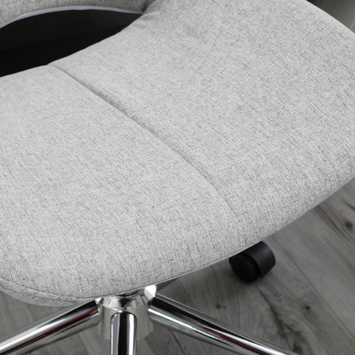 Bureaustoel - Ergonomische bureaustoel - Stoel - Draaibaar - Grijs - 49 x 56,5 x 73-82,5 cm