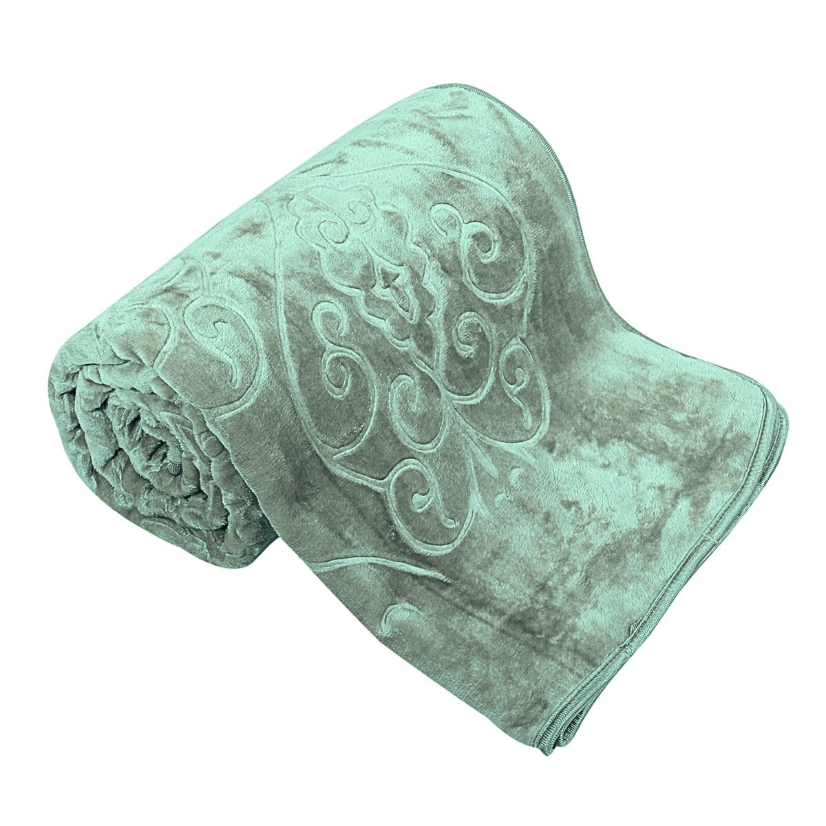 Warm double bedspread - warm blanket - soft throw - Green - Bedspread - soft blanket - Warm bedspread - 200x200