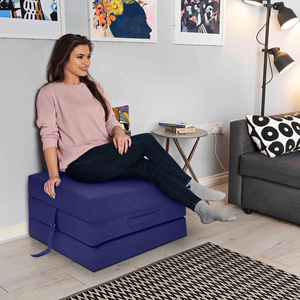 Opvouwbare Matras - Vouwmatras voor Volwassenen - Zitbed - Opvouwbaar Logeermatras - Logeermatrassen - Logeermatras - Opvouwbaar Eenpersoons Logeerbed