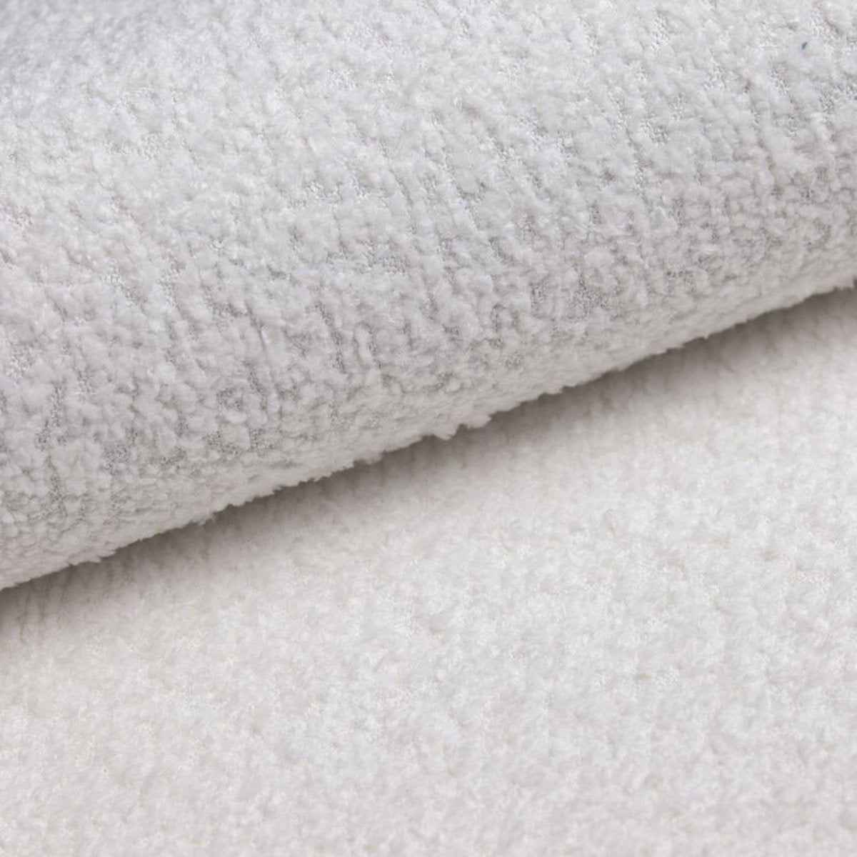 Meuba Home - Berlin Boxspring - Wit - 140x200 - Teddy stof - Inclusief topper 8cm