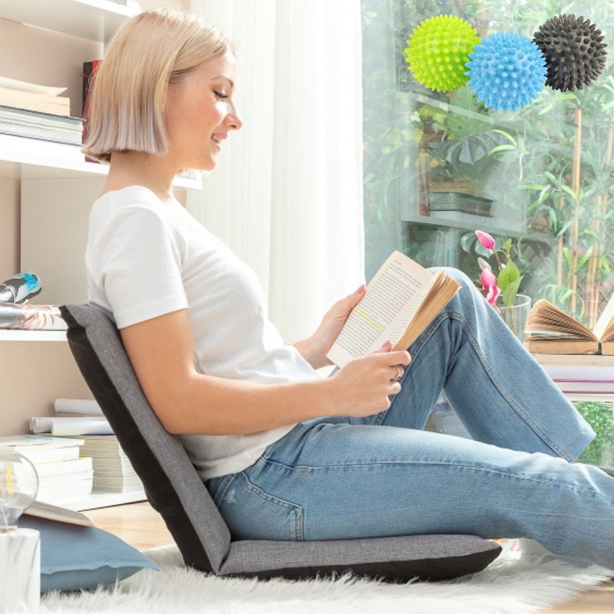 Floor Chair - Meditation Chair - Yoga Chair - Beach Chair - Beach Mat - Foldable Beach Chair
