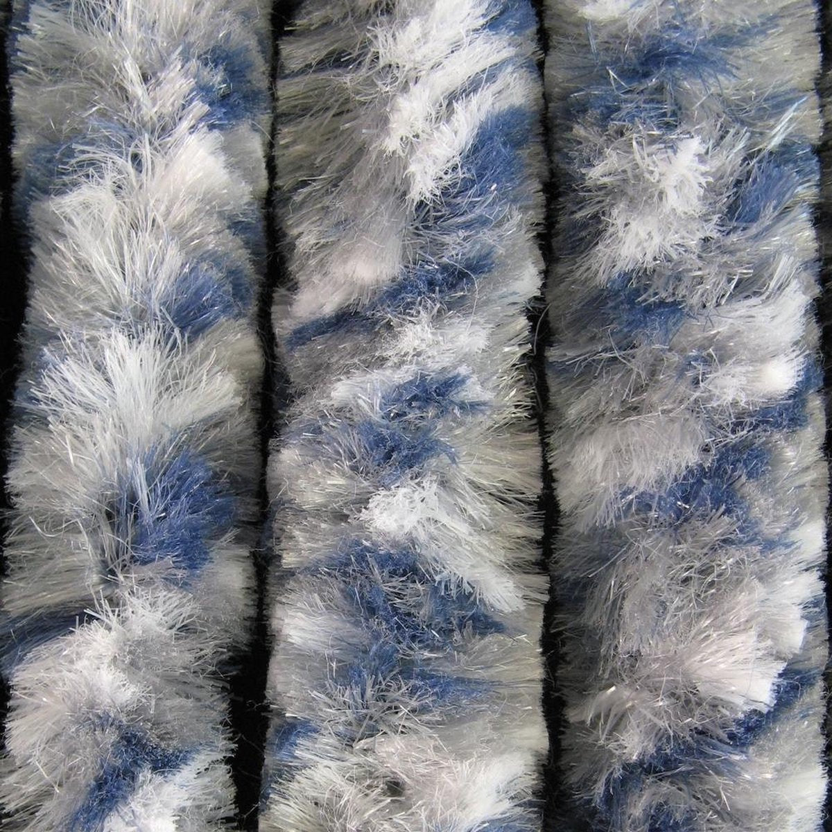 Kattenstaart - 100x230 cm - Blauw/Grijs/Wit