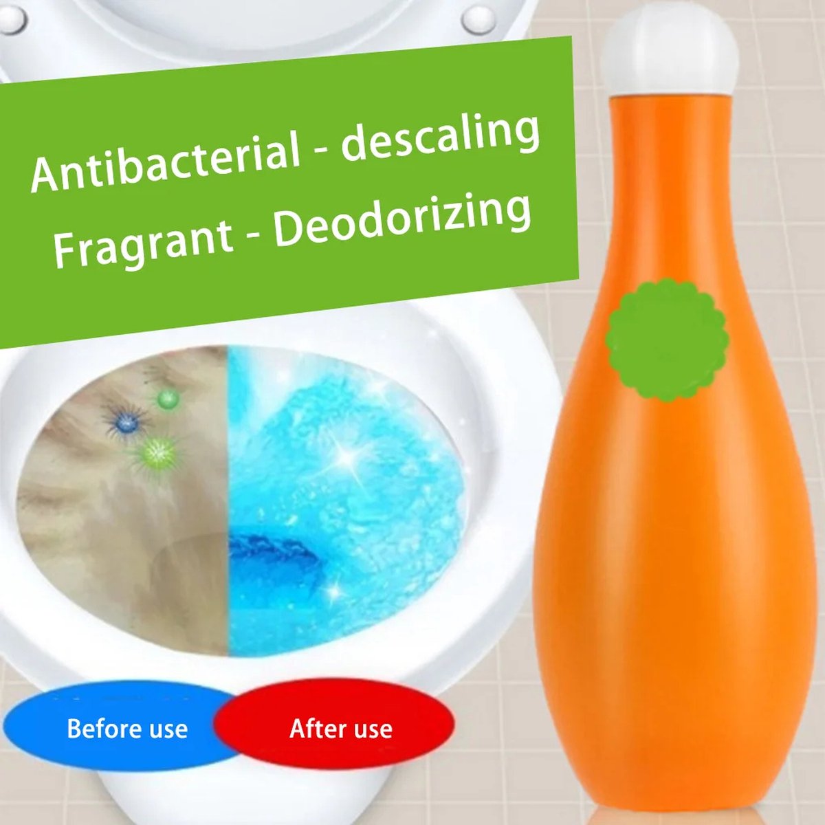 Automatic Toilet Bowl Cleaner & Bathroom Deodorizer – Clog Remover & Stain Remover – Household Accessories