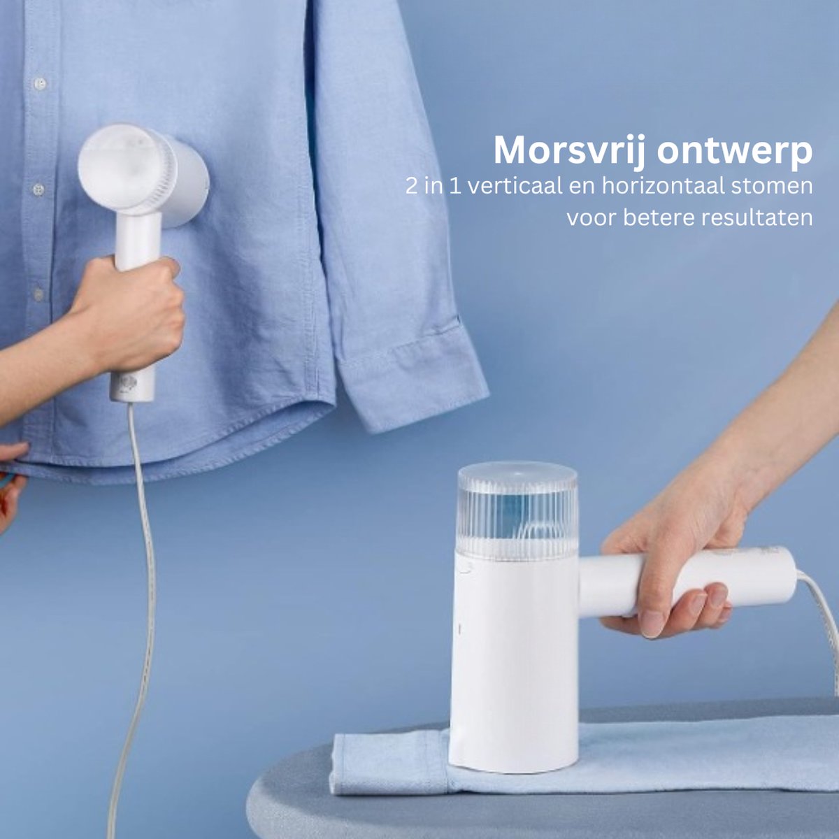 Steamer - Krachtige Handsteamer voor Snelle en Gemakkelijke Kledingverzorging - Draagbare Kledingsteamer met Groot Waterreservoir - 1000 Watt - 150 ML