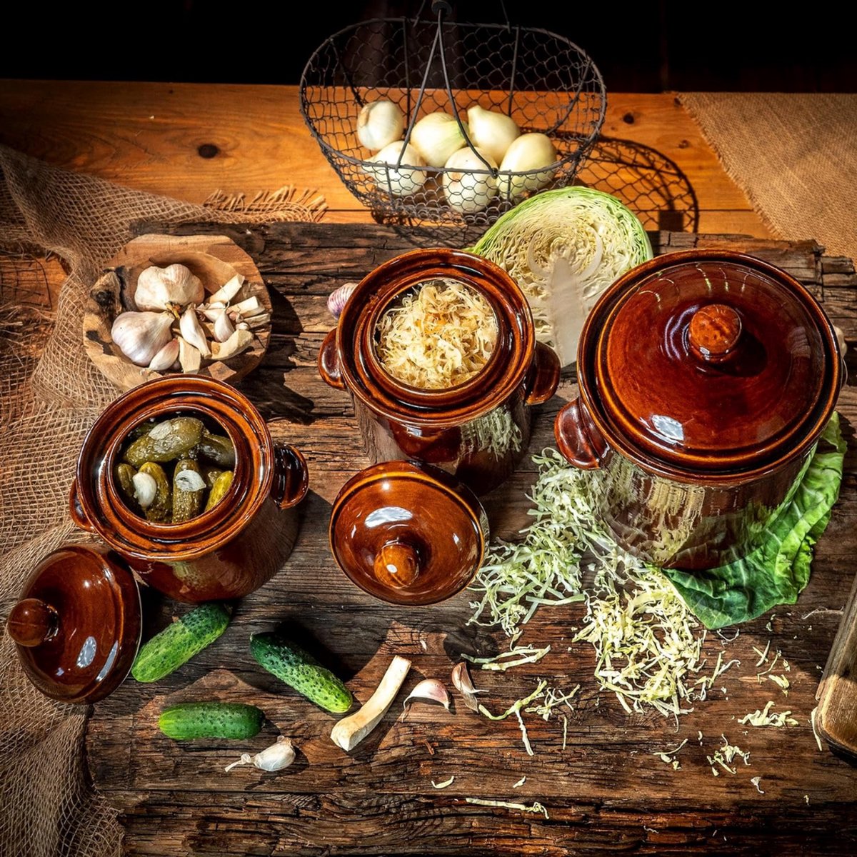 Fermentatiepot - Fermenteren - Fermentatiepot - Zuurkoolpot - Weckpot - Must have voor het inmaken van groente!