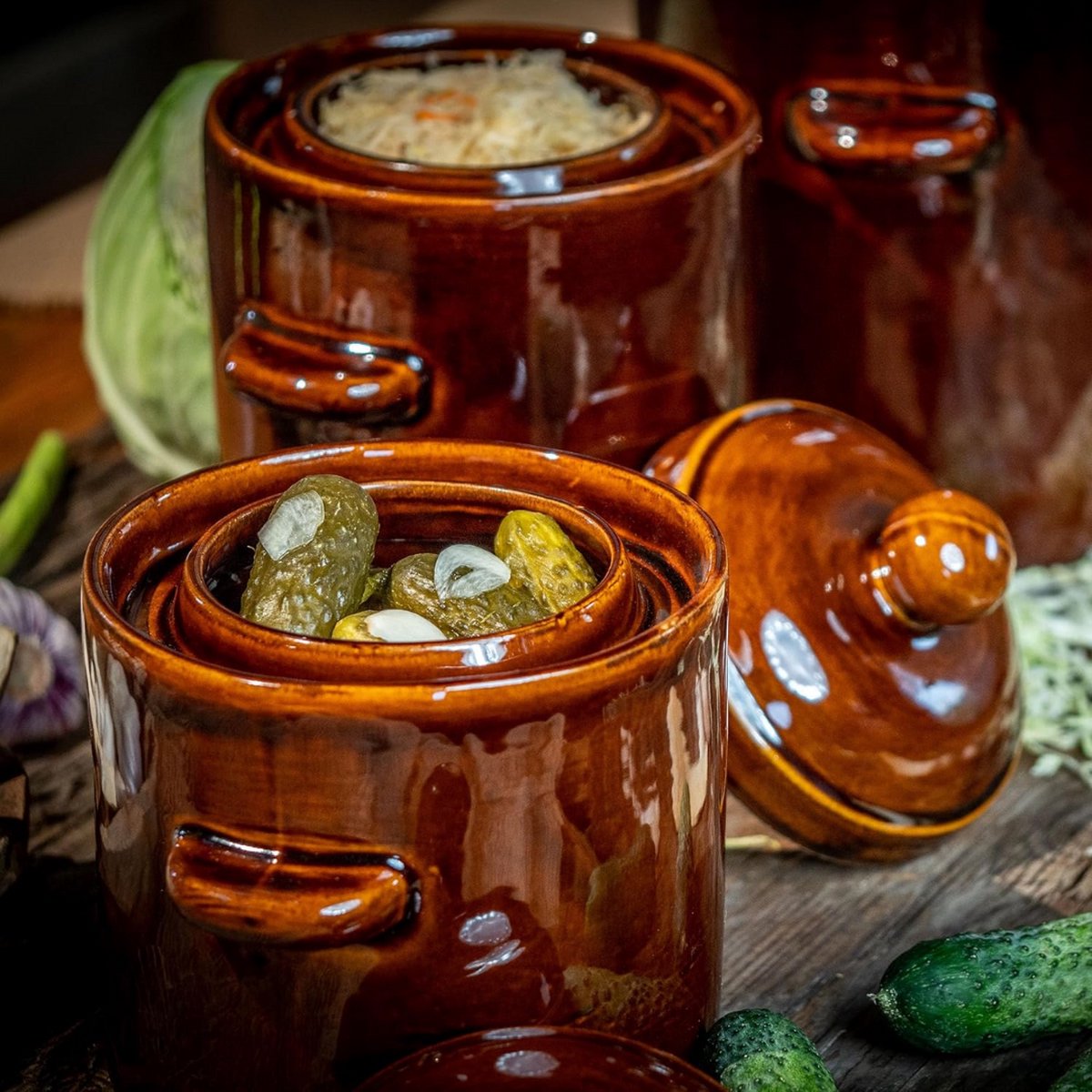 Fermentatiepot - Fermenteren - Fermentatiepot - Zuurkoolpot - Weckpot - Must have voor het inmaken van groente!