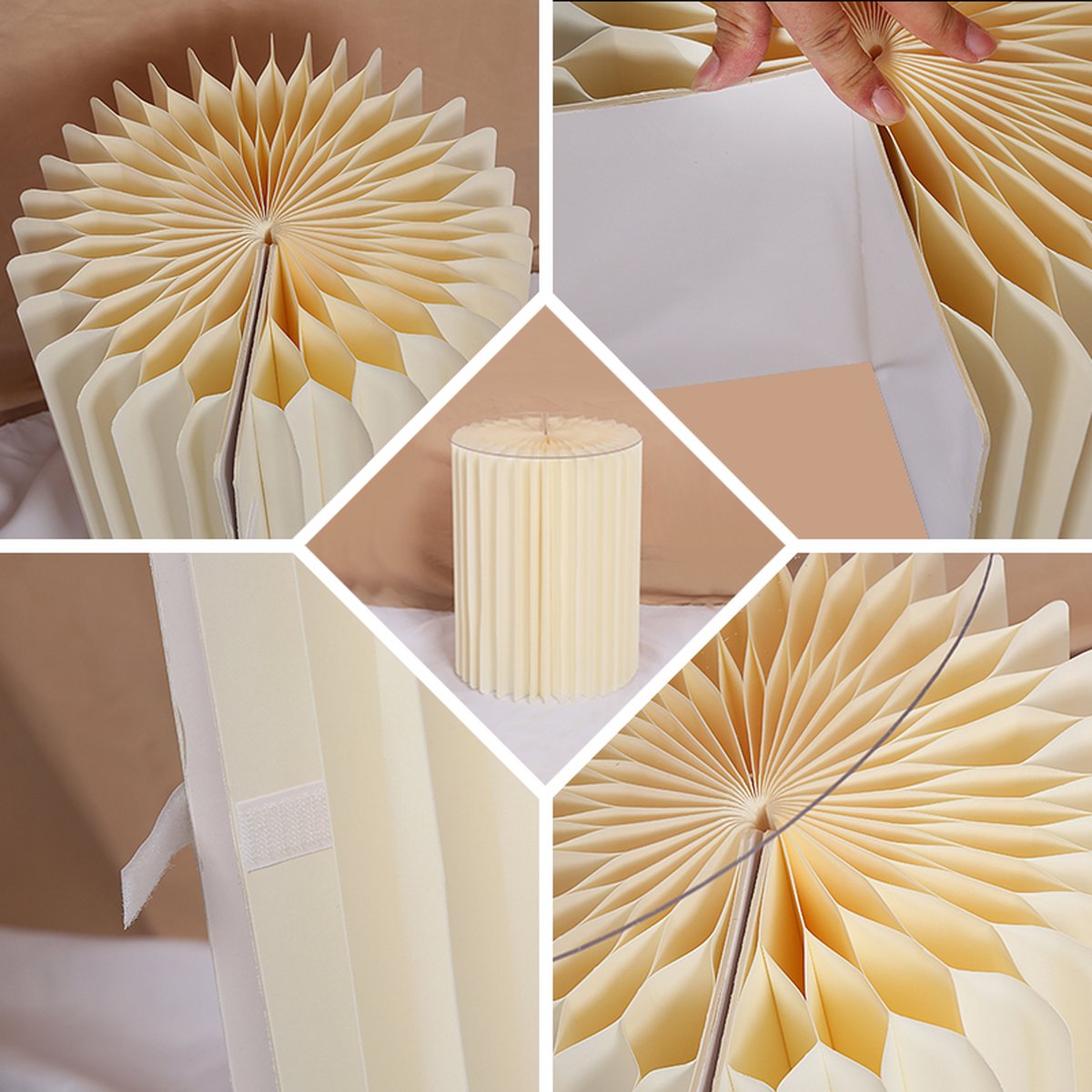 Plantentafel - Bloementafel - Taartplateau - Kerstzuil - Kerstdecoratie - Kerstaccessoire - Papieren cilinder - Opvouwbaar - Decoratie - Versiering - Bruiloft - Tafel - Kerst - Trouwerij - Bruiloft - Verjaardag - Feestje - Goud - Display - Diverse maten