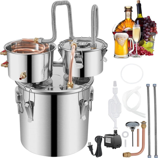 Destilleerapparaat - Destilleerketel - Maak zelf Bier, Wijn of Sterke Drank - Fermentatieset