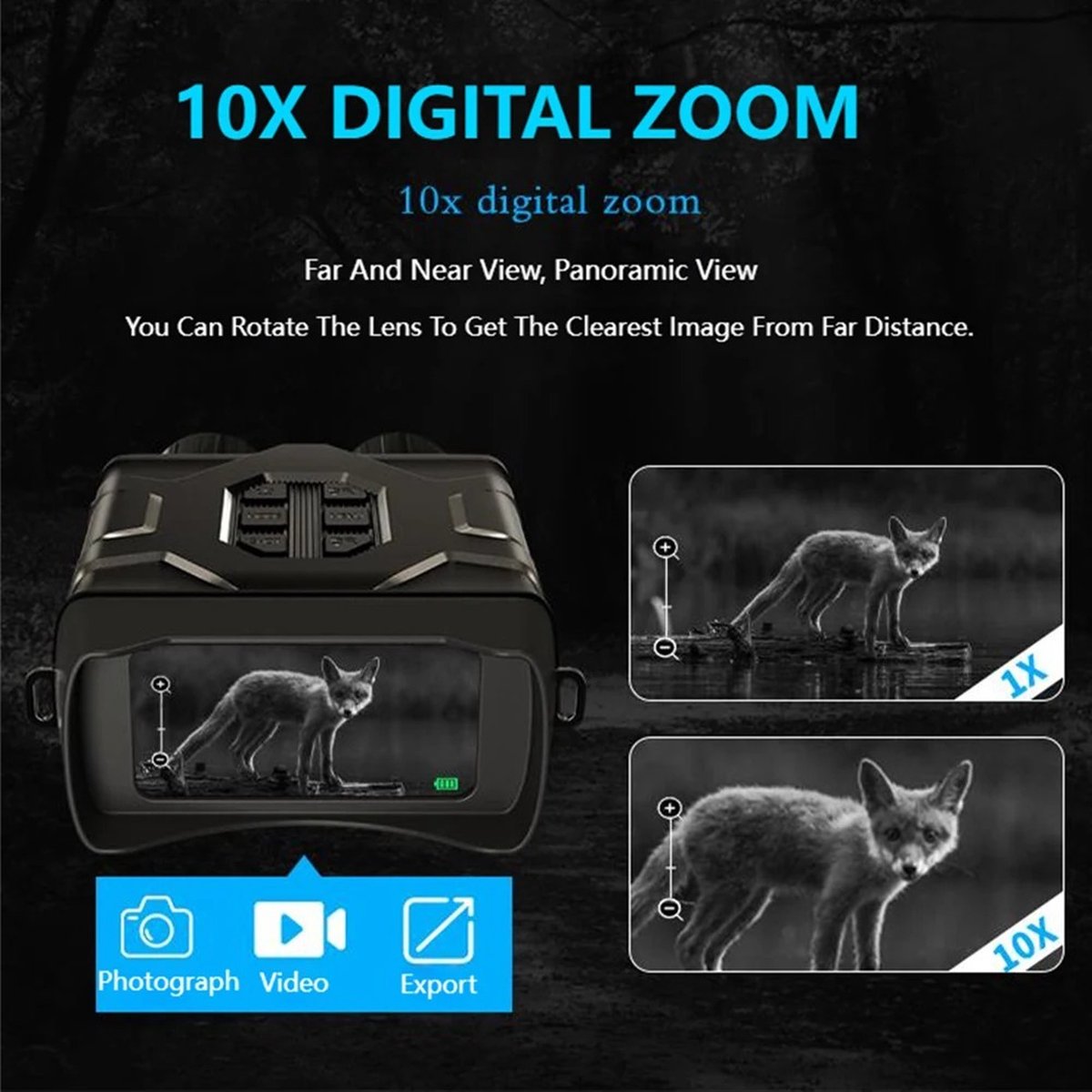 Night Vision - Night Vision with Infrared - Thermal Imaging Night Vision - 5K UHD - Supports WIFI