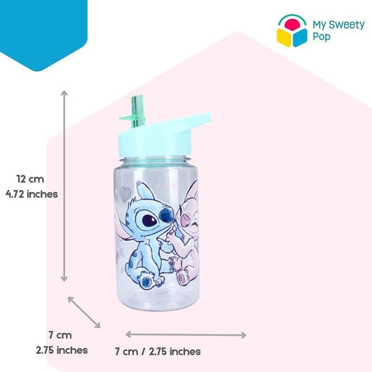 Plastic Drinking Bottle Stitch Preschool Holiday Meals 12 cm Girls 450 ml Hydration Gift Idea kids water bottle