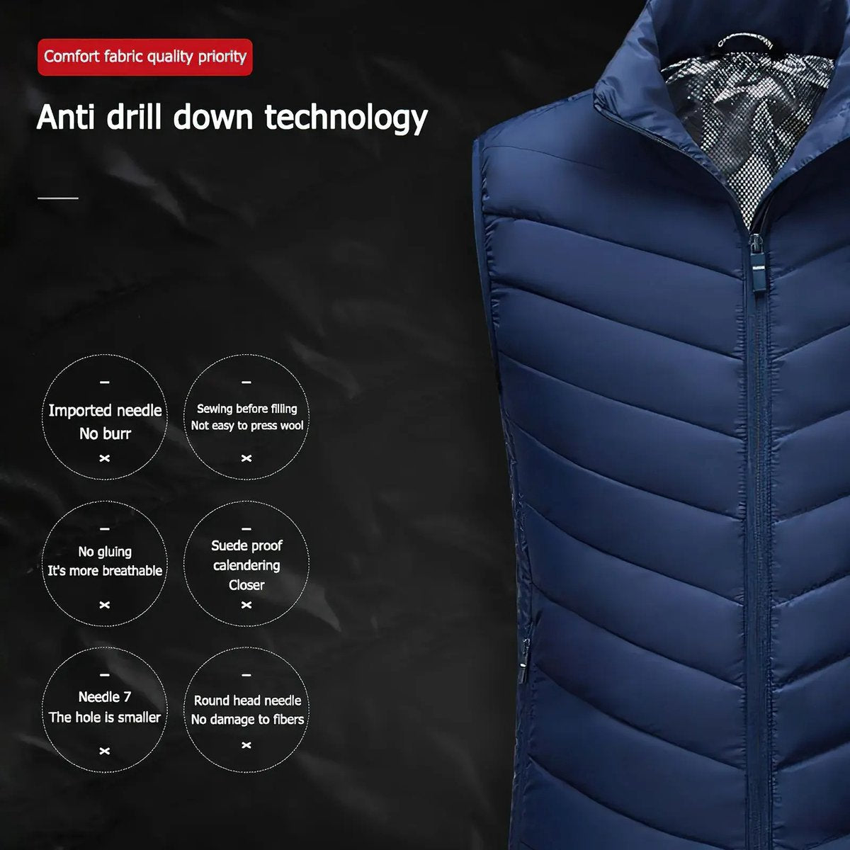 Heated Vest met Grafeen en USB - Wasbaar Elektrisch Verwarmd Jack voor Mannen en Vrouwen, Sport- en Buitenactiviteiten | Maat L | Verwarmd Sportjack