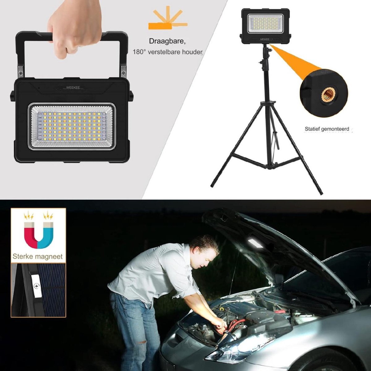 Camping Lantaarn - Tentlamp - Outdoor - LED Lamp - Buitenlantaarn - Ophangbaar - Oplaadbaar