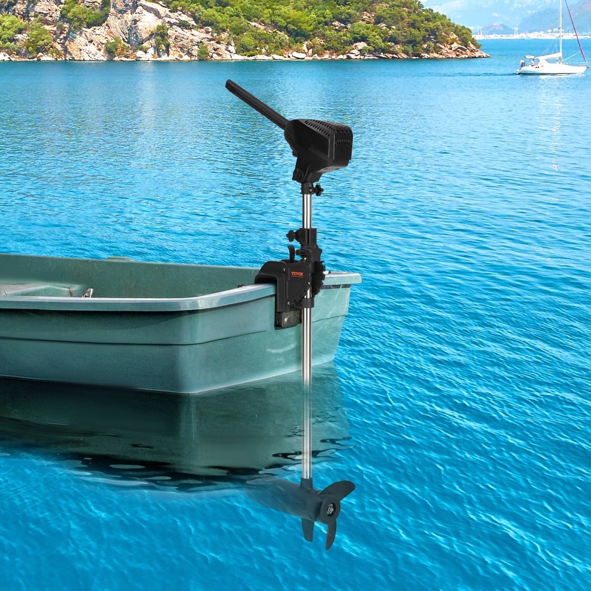 elektromotor 24V vaarbewijsvrije bootmotor elektrische boot buitenboordmotor 1500-1700rpm vooruit/achteruit versnellingen selecteerbare elektromotor golflengte instelbaar 10 LED displays