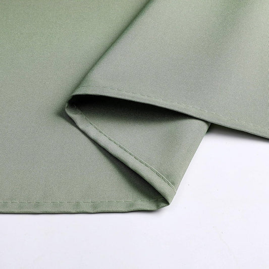 Quality tablecloth textile round 140 cm, colour of your choice sage green