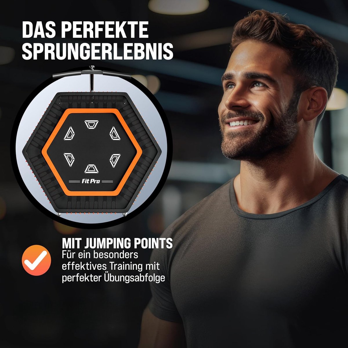 Rebounder - Rebounder Trampoline - Rebouncer - Minitrampoline - Rebounder Training - Fitnesstrampoline