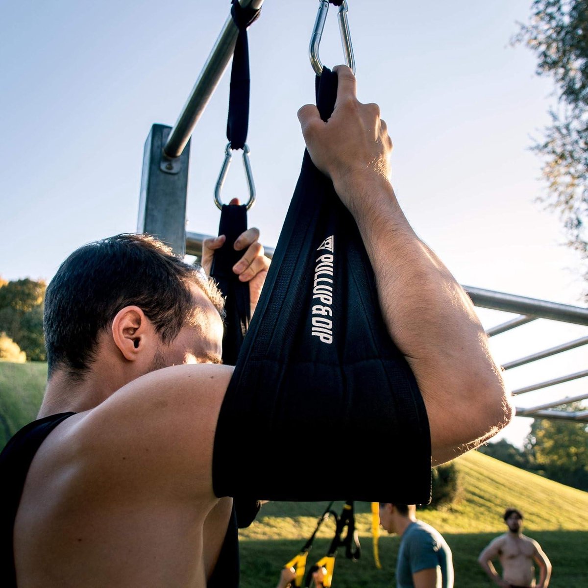 Premium Ab Straps - Adjustable Ab Slings for Abdominal Training with Padding