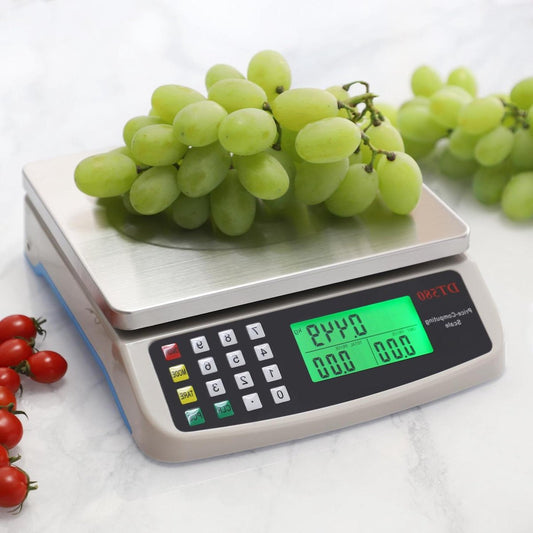 Kitchen Scale - Large professional stainless steel scale 40kg - Food meter with LCD display kitchen scale