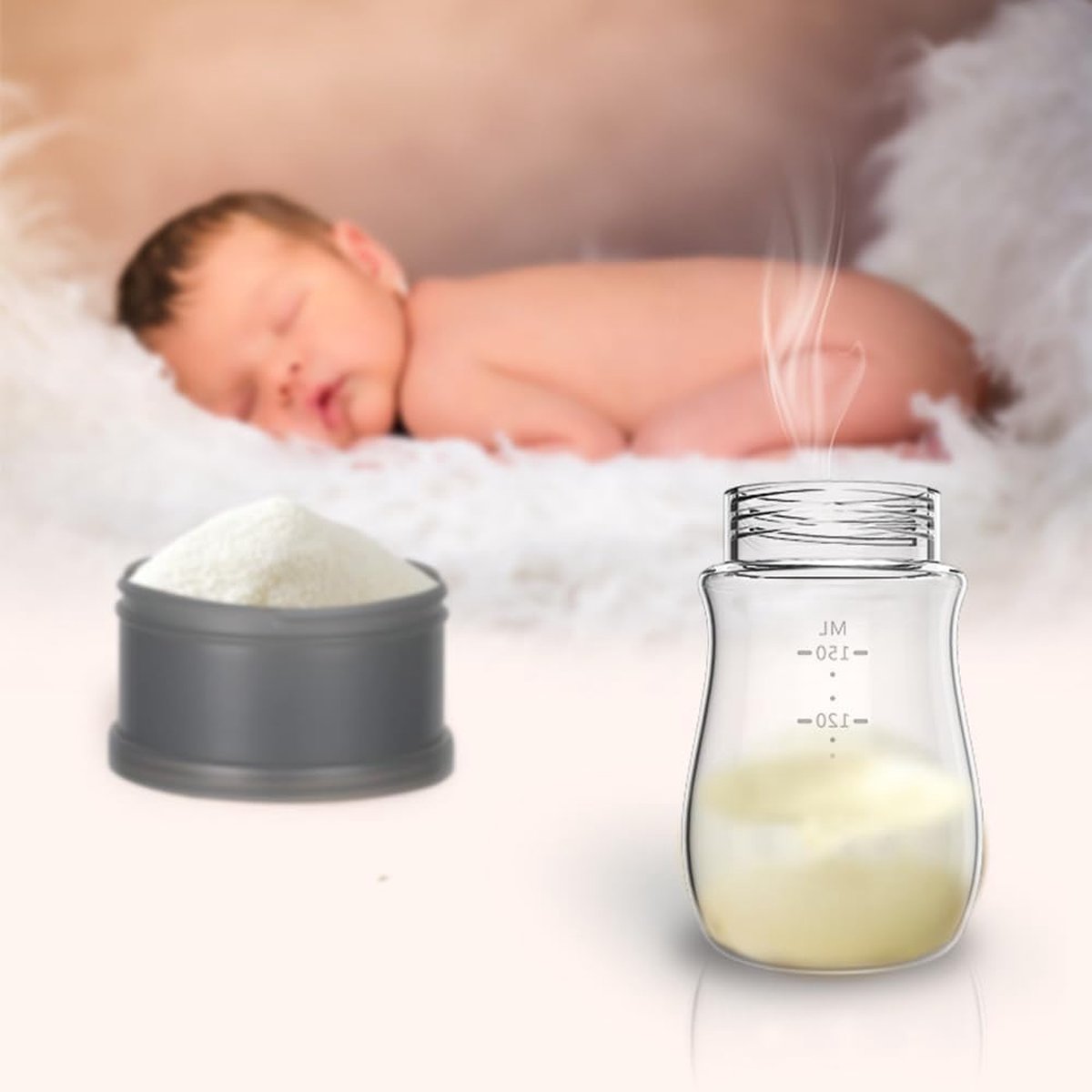 Melkpoeder doseerdoosjes - Melkpoedertoren - Melkpoeder - Bewaardoos - Container - Must-have!