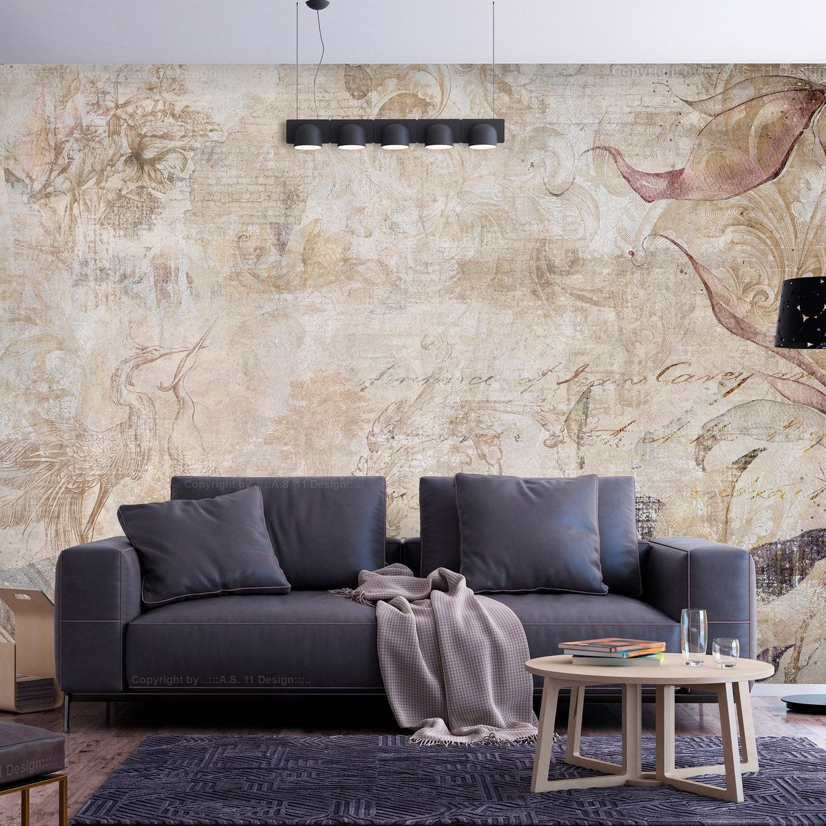 Fotobehangkoning - Behang - Vliesbehang - Fotobehang - Power of Passing - Vintage - 150 x 105 cm