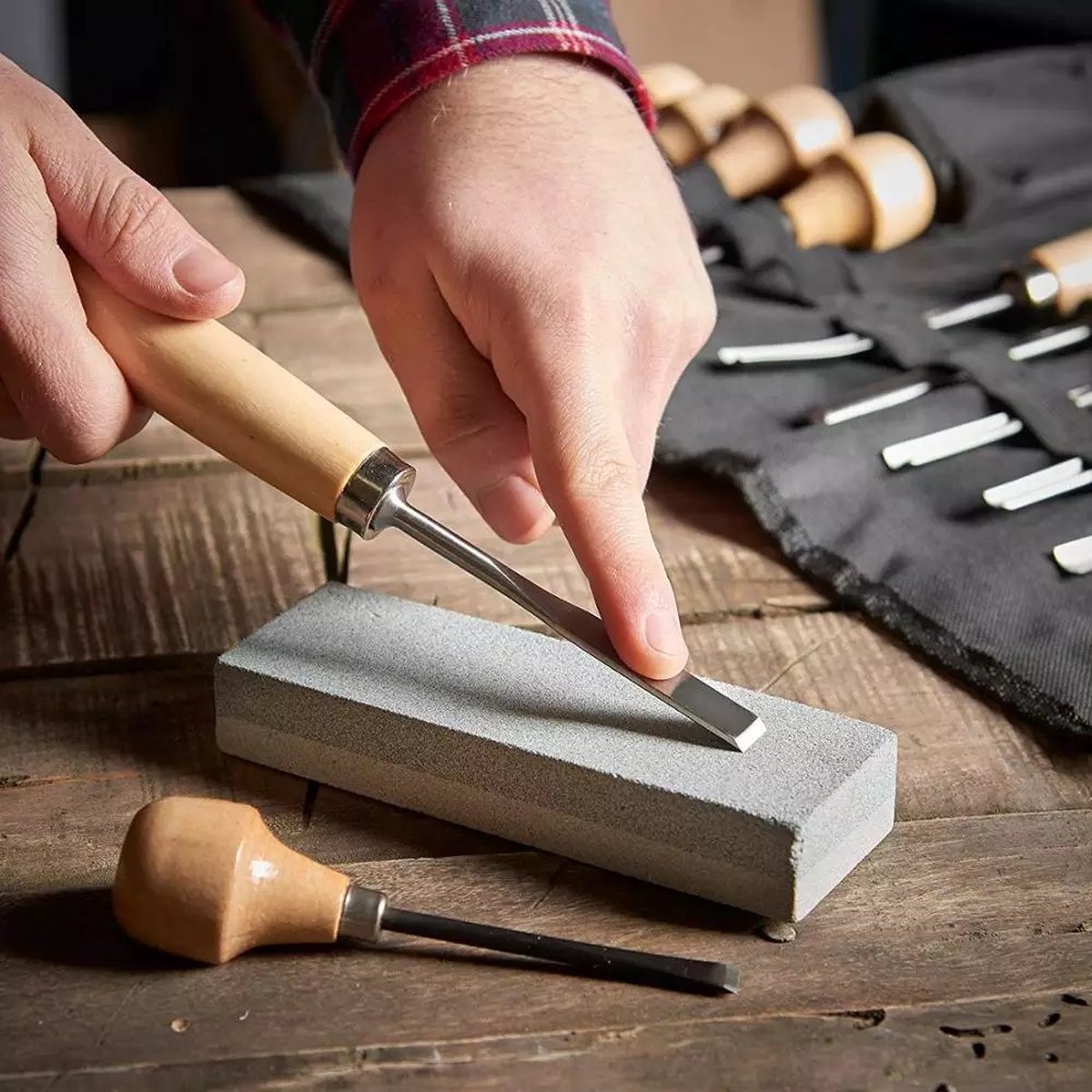 Houtbewerkingsset 16-delig - Houtbewerking - Houtsnijmes - Houtsnijgereedschap – Woodcarving knife – Gutsen set - Houtbeitelset