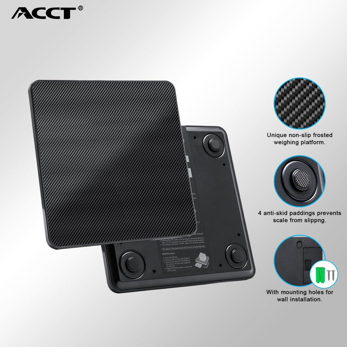 Digital Postal Scale 440 kg with Hold and Tare Function Auto-Off - Shipping Scale for Packages Small Stores Luggage Office