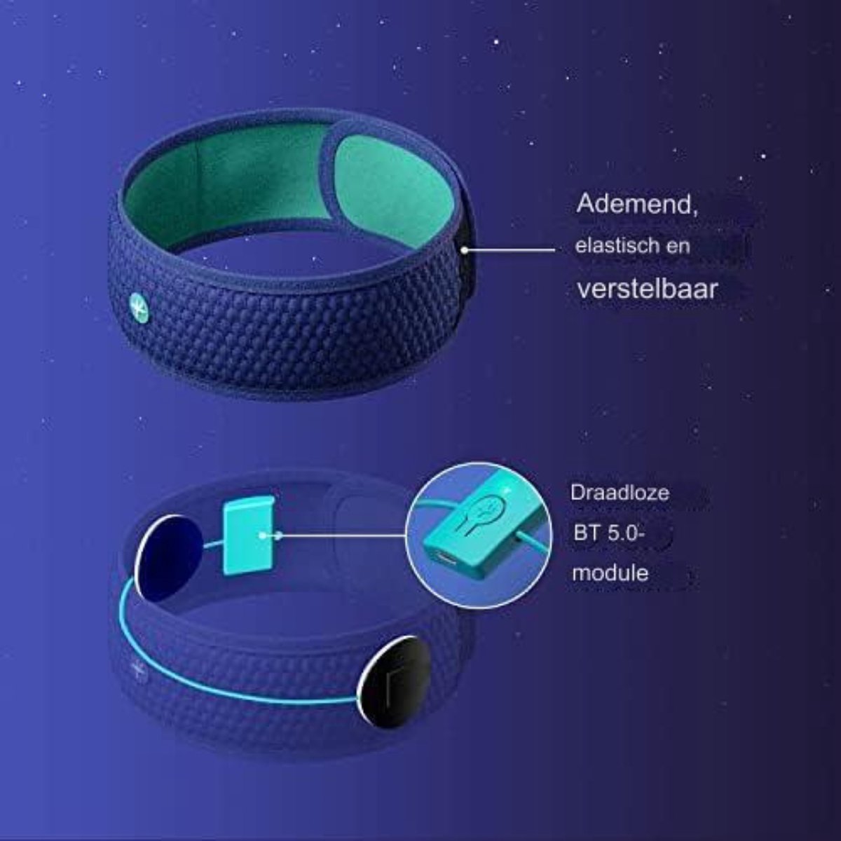 Bluetooth Slaapmasker - Slaap Koptelefoon - Bluetooth Hoofdband - Slaapband
