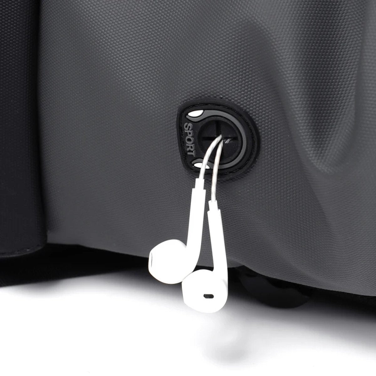 EliteNest® Rugzak - Hoogwaardige Kwaliteit PU-Leder - Waterdicht - Laptop Rugzak - 14 inch - USB Opladen - Ergonomisch en Krasbestendig - 20-35 L- Lichtgrijs