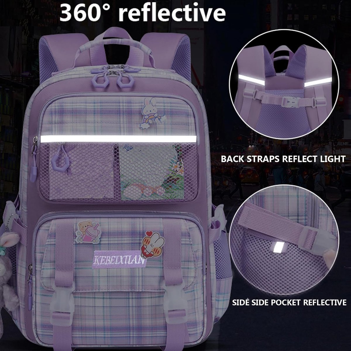 Stylish and Comfortable School Bag for Girls Aged 6-12 Years