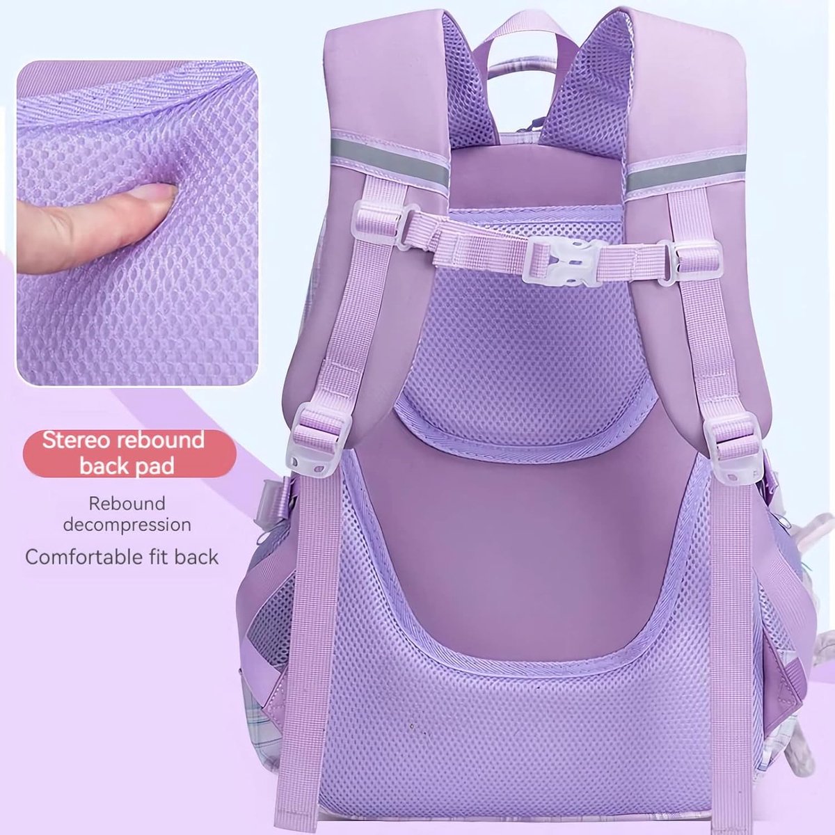 Stylish and Comfortable School Bag for Girls Aged 6-12 Years