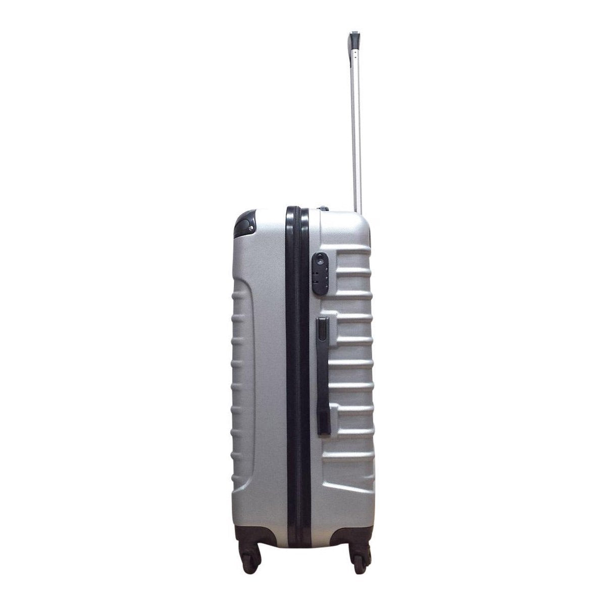 Quadrant - 2-delige ABS Koffer Set - Zilver