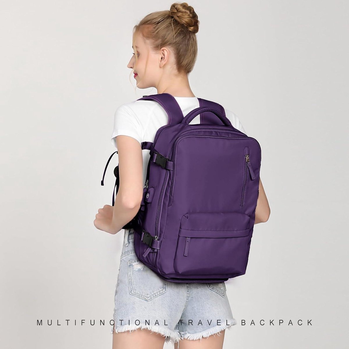 Handbagage Tas onder de stoel Easyjet 45x36x20 - Reisrugzak Ryanair 40x20x25 - Dames Laptop Rugzak met USB-uitgang - Wandelrugzak Waterdicht Heren