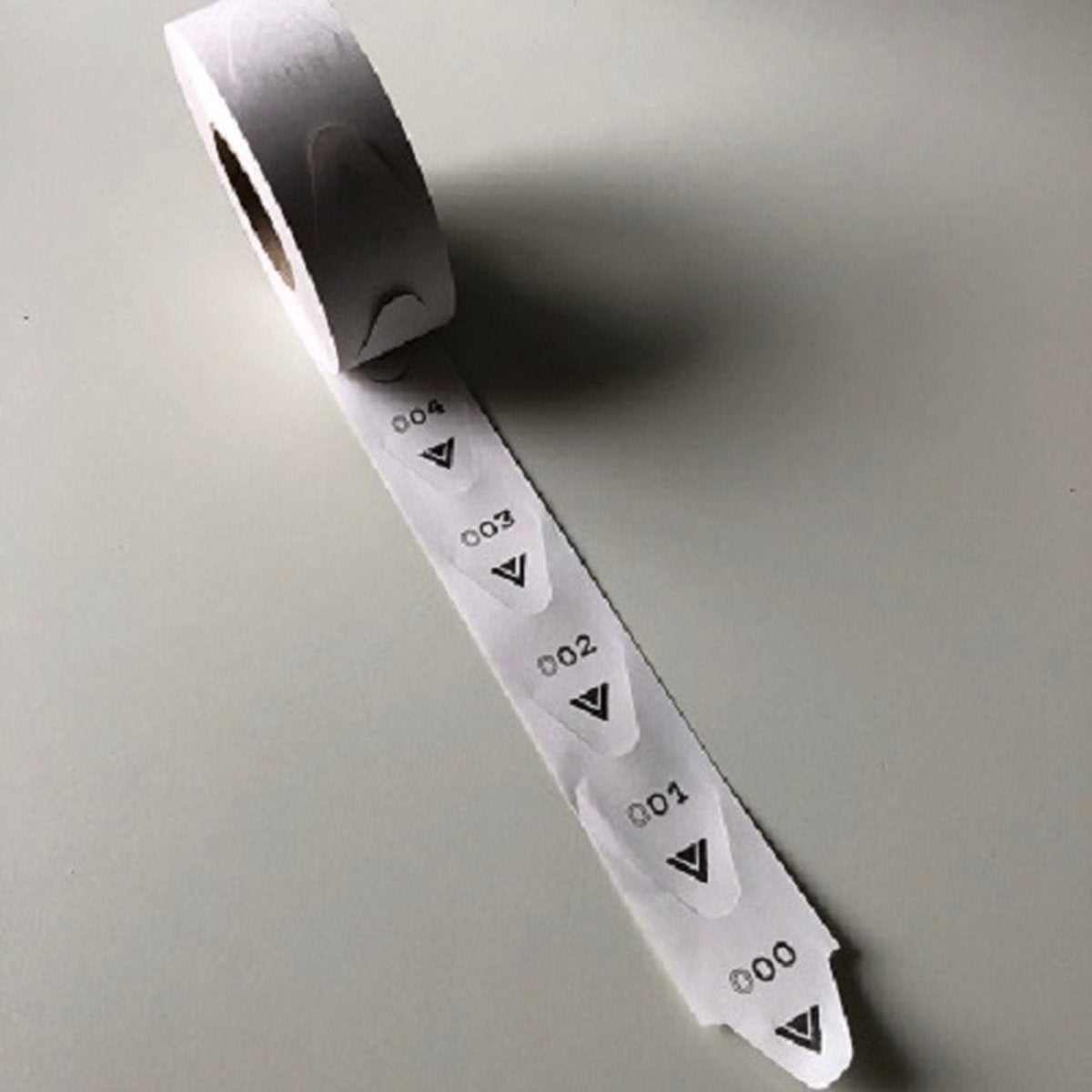 Numbered Tickets White - 10 rolls - 2000 pcs per roll - numbering 001-999