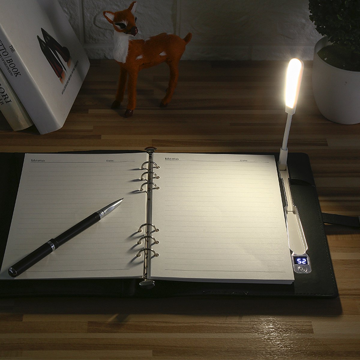 Viatel Luxe Zwart Lederen Dagboek Planner Agenda Relatiegeschenk Smart Power Bank Notitieboek Met Draadloze Oplader 16G USB Flash Drive