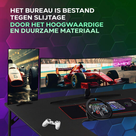 Xergonomic Neon Cyrex Gaming – Corner Desk