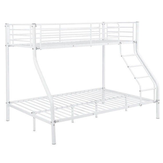 Metal Bunk Bed Children's Bed - White