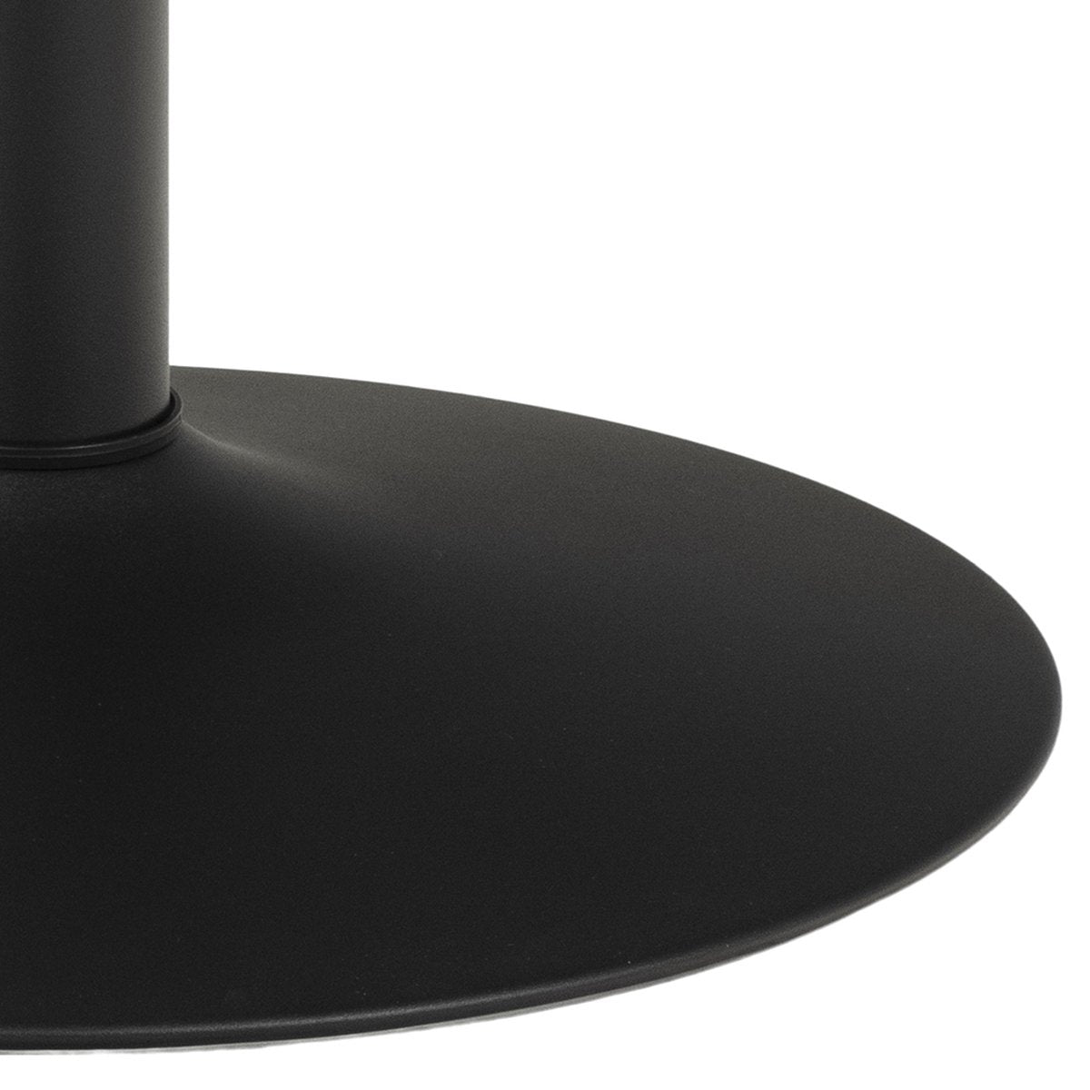 Eettafel Heeze - Marmer - Zwart - Ø 110 cm - 74 cm hoog - Rond - Eetkamertafel - Keukentafel