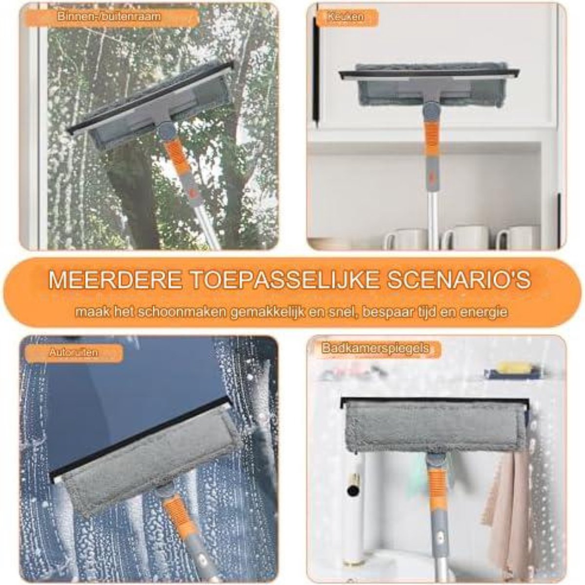 Telescopische ramenreiniger