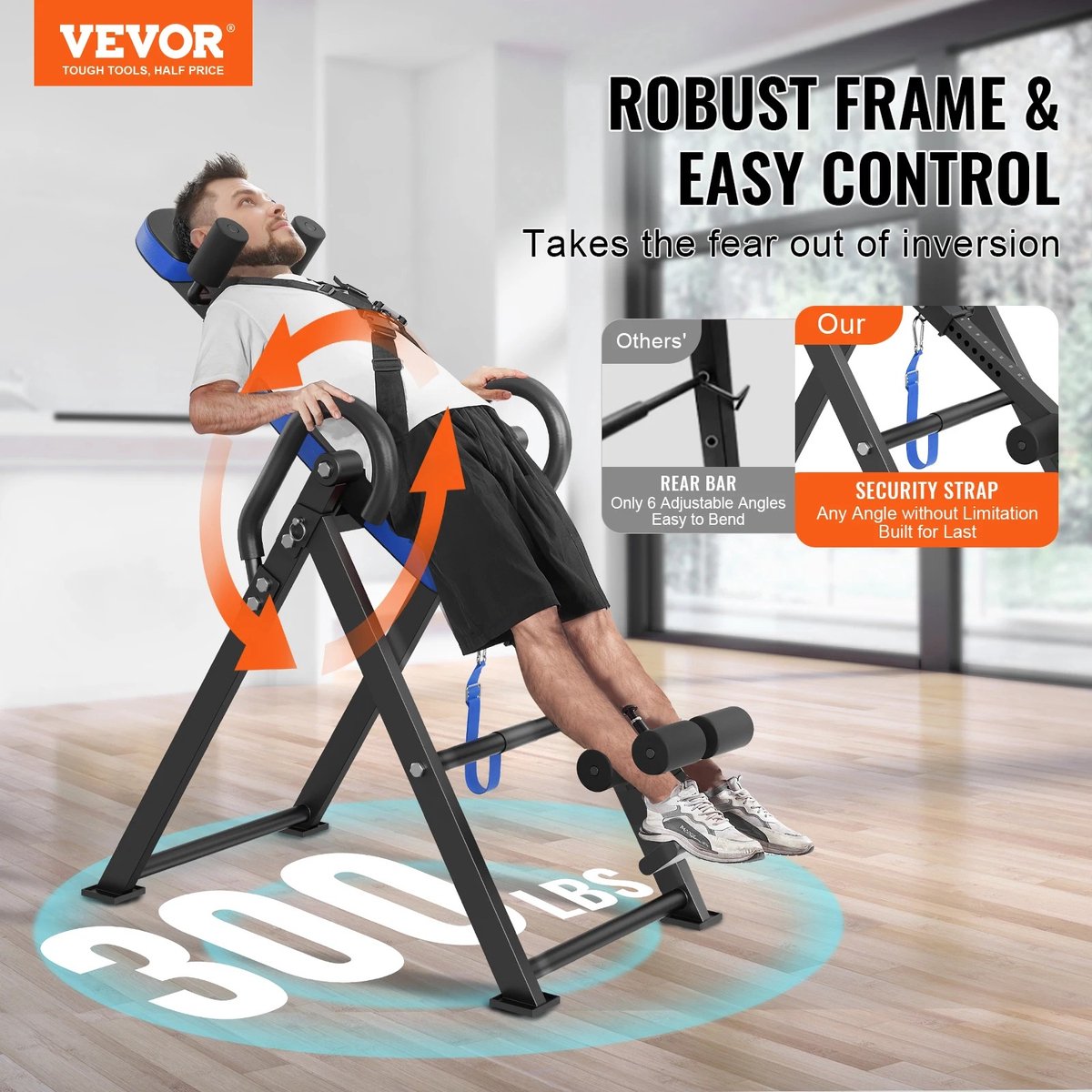 Inversietafel - Inversietafel - Inversietafel voor rug - Inversion Table - Fitnessbank - Trainingsbank - Nieuw