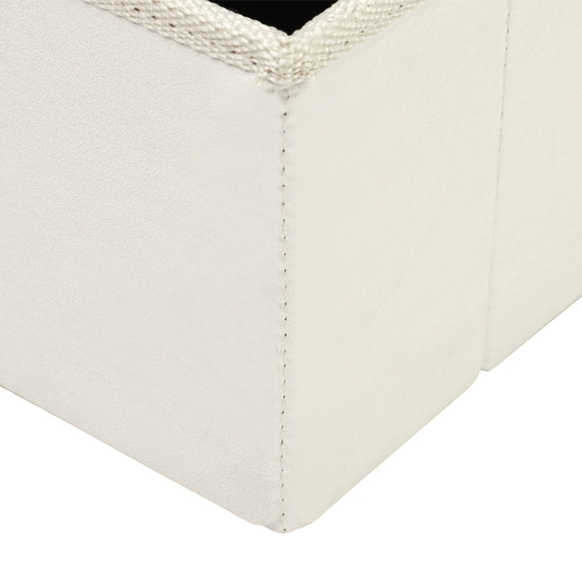 Dog stairs with 3 steps - Cat stairs - Pet stairs - Steps - Footstool - White - 40 x 54 x 48 cm