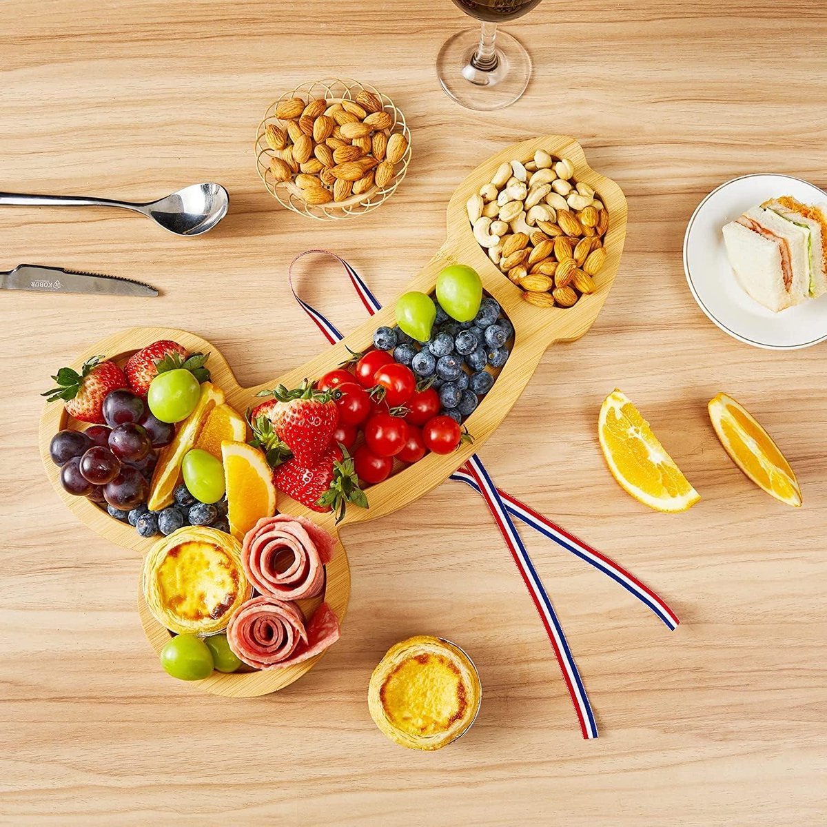 Aperitiefplank - Houten Schalen - Kaasplateau - Charcuterieplanken - Tafelblad Kaasdienbladen - Voedselschaal - Grappige Kaasschotel - Barbecuefeest - Uniek Cadeau