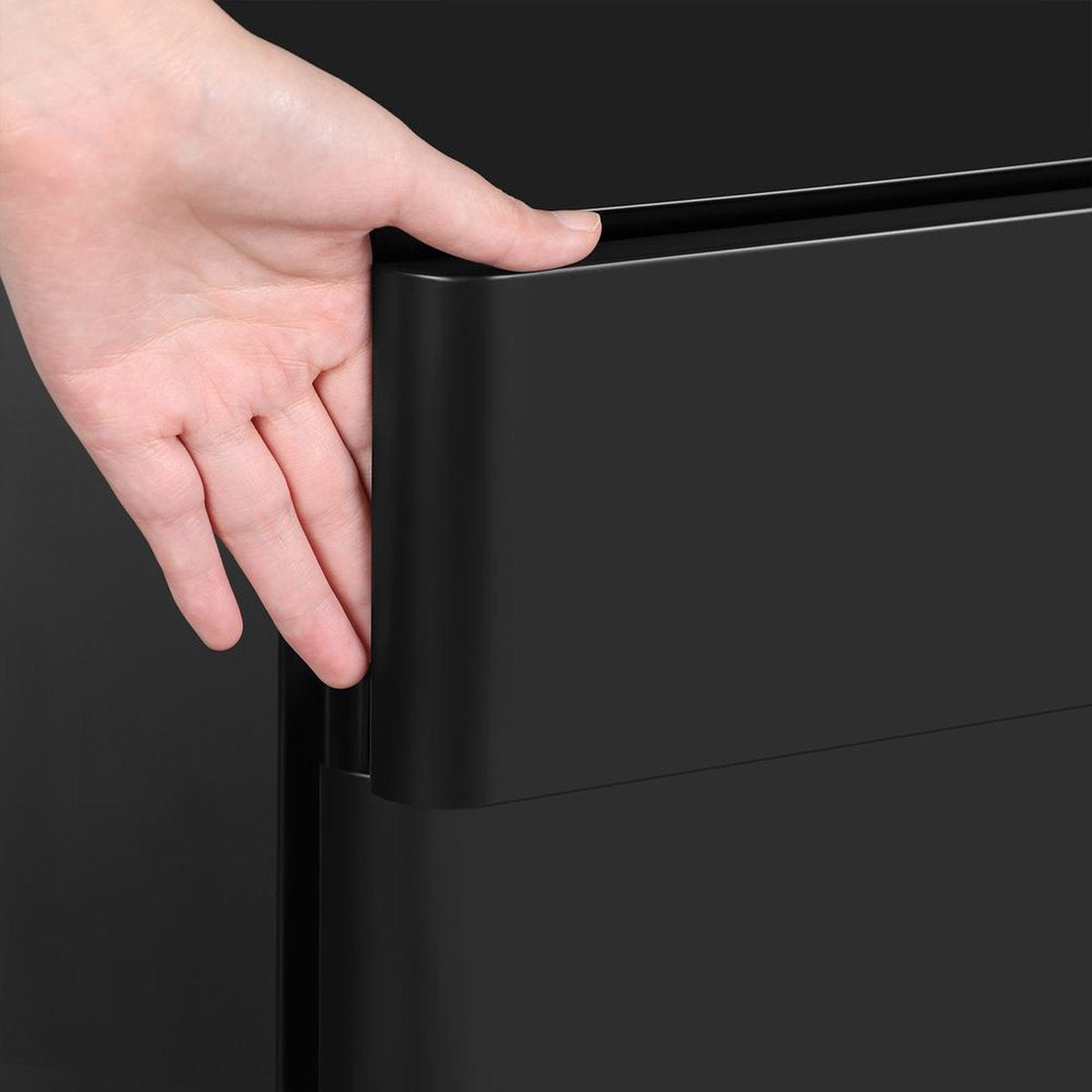 Filing Cabinet on Wheels - Archive Cabinet - Drawer Cabinet - with Lock - 3 Drawers - Black