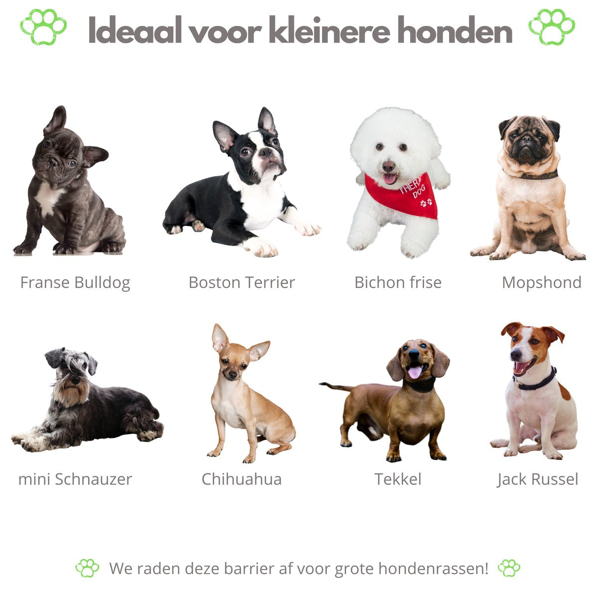 Paws & Claws - Hondenhek – Deurhekje - Dog barrier - 154,5 x 61 cm - Opvouwbaar - Zwart