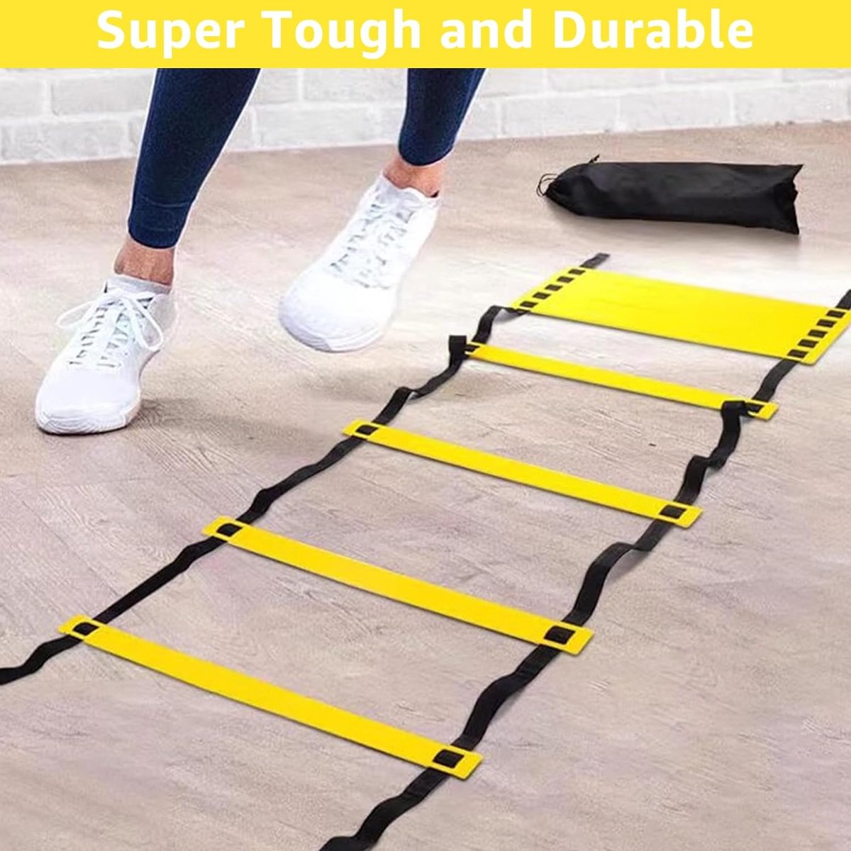 Football Training Equipment - Football Training - Football Coach - Football Gear - Football Training Items - Football Agility Ladder - Speed Ladder Football - Improve your football skills!