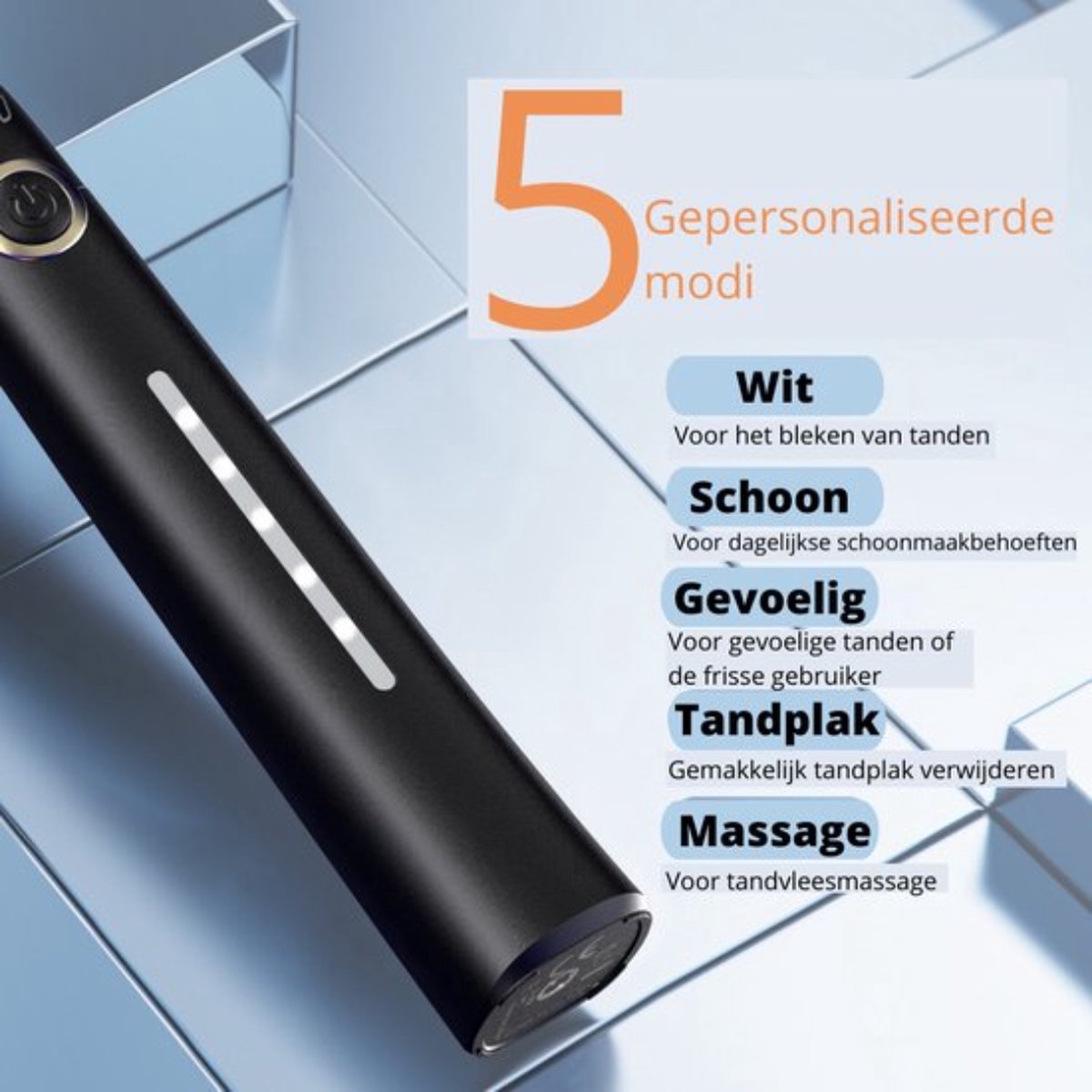 Elektrische Tandenborstel - Electric Toothbrush - Sonische Tandenborstel - Inclusief 8 Opzetborstels