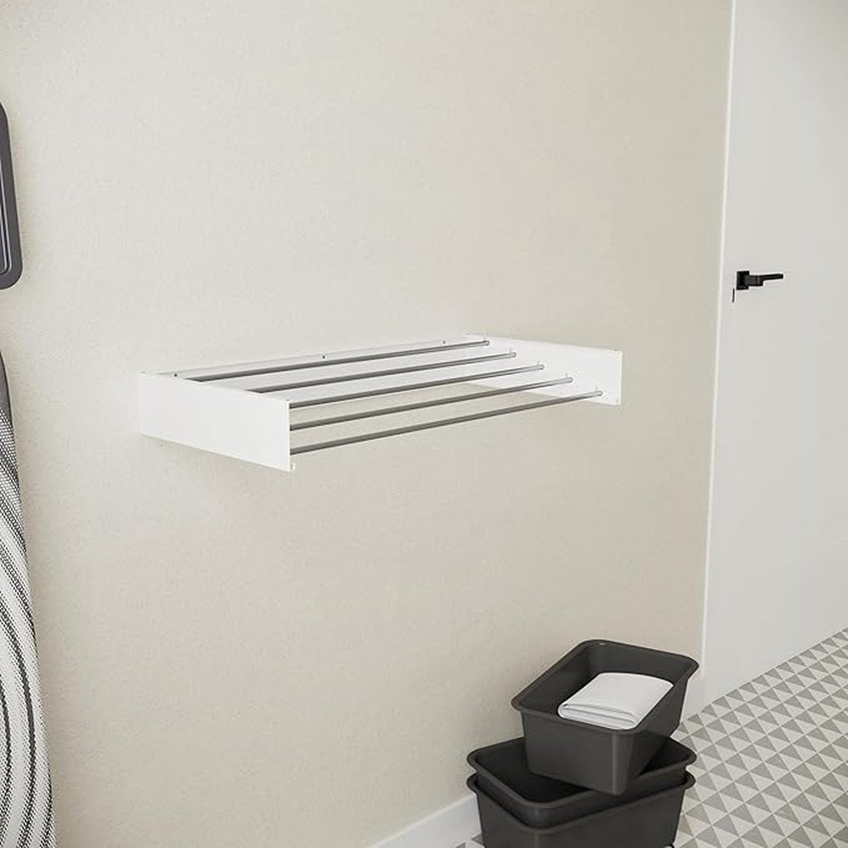 Wanddroogrek - Wasrek - Droogrek - Wand Droogrek - Wanddroogrek Inklapbaar - Was Drogen