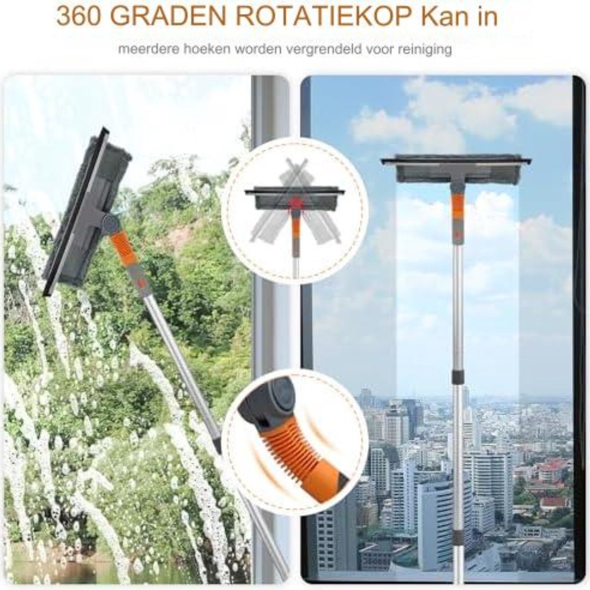 Telescopische ramenreiniger