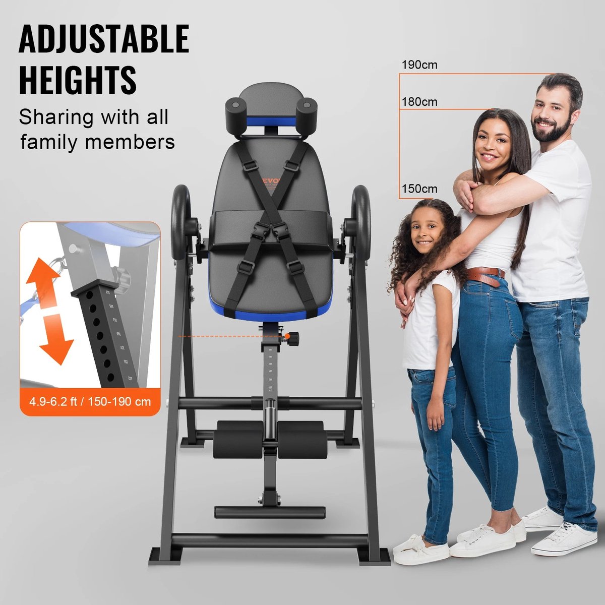 Inversietafel - Inversietafel - Inversietafel voor rug - Inversion Table - Fitnessbank - Trainingsbank - Nieuw