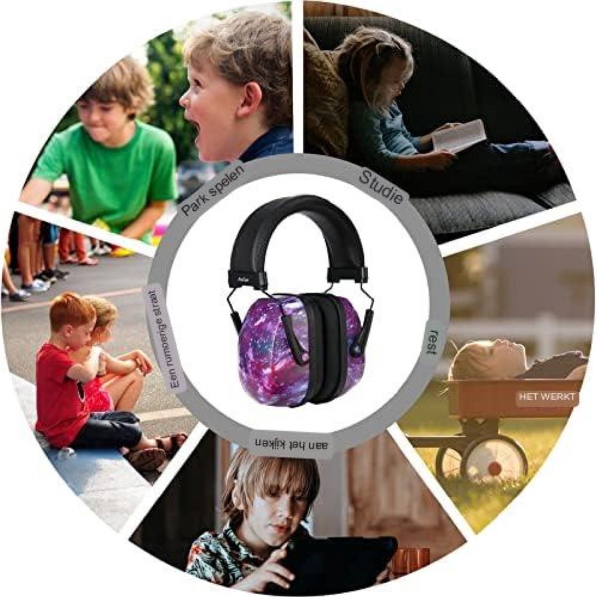 Noise cancelling koptelefoon - Geluiddempende koptelefoon kind